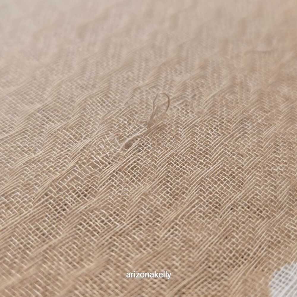 Huge Cashmere Square Woven Neutral Colors Tan Creme Lightweight - Picture 12 of 16